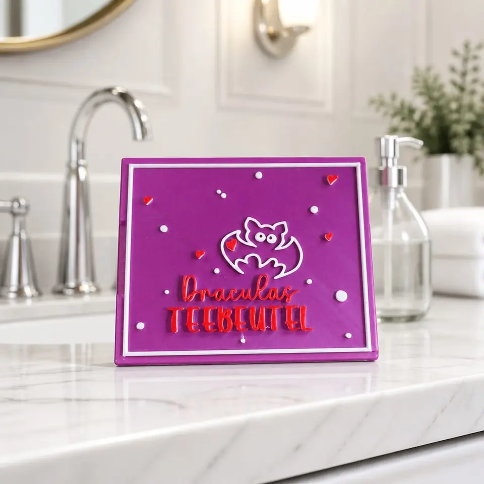 Draculas Teebeutel – Hygienebox für Binden & Slipeinlagen – große Damenhygiene Box – personalisierbar – Stefanie Braukhane