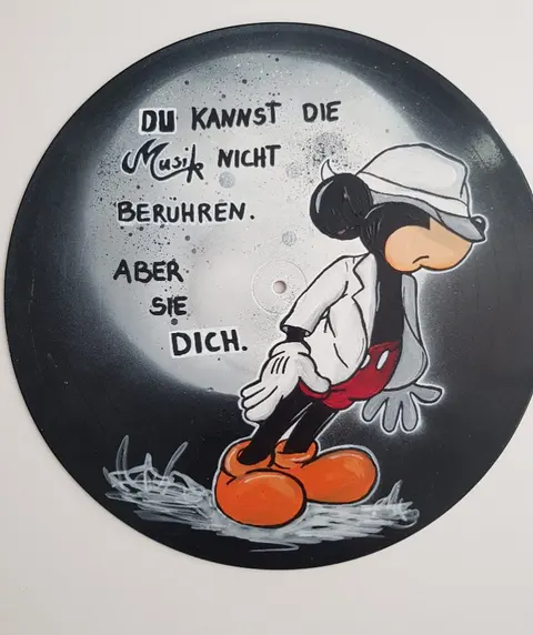 Schallplatte Mickey Mouse "Du kannst die Musik nicht berühren..."