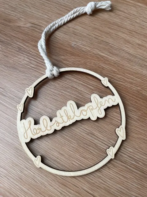 Holz-Dekoanhänger "Herzklopfen" (KSH11)