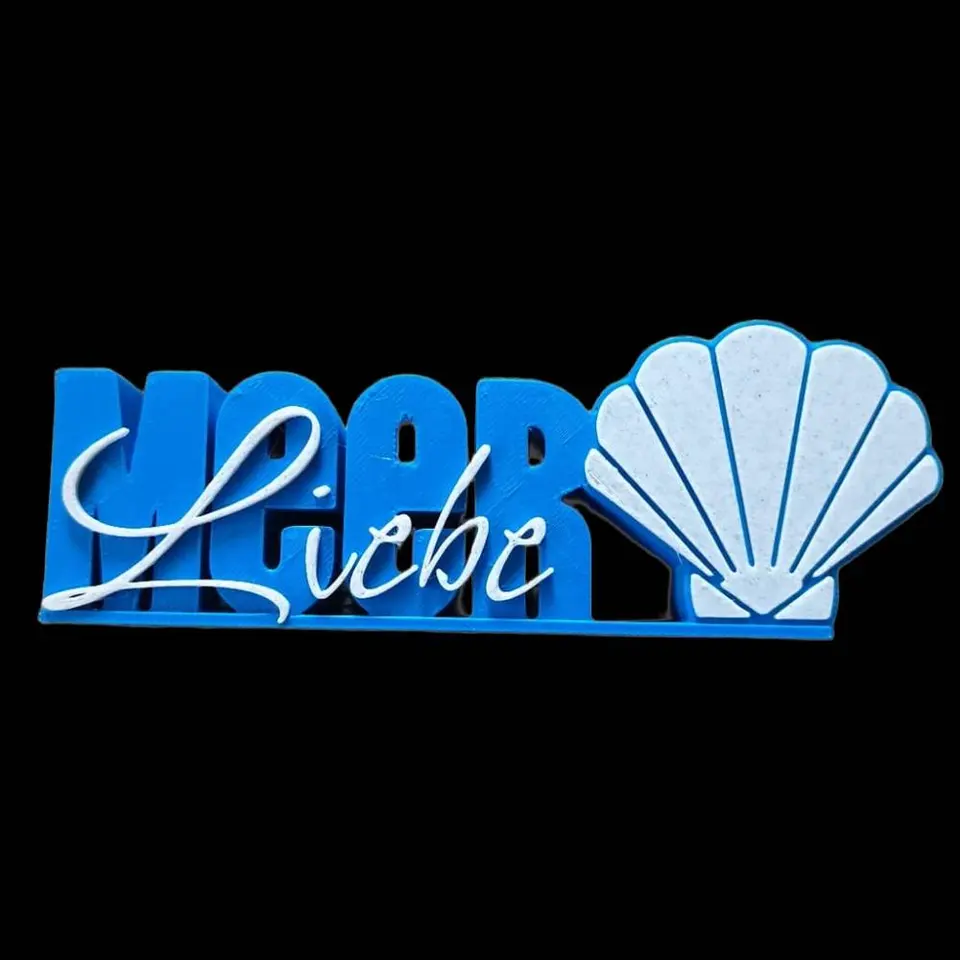 Muschel Deko „Meer Liebe“ – maritime 3D Deko – personalisierbar – Geschenkidee für Meerliebhaber – Stefanie Braukhane