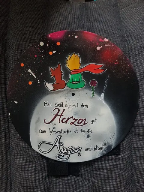 Schallplatte , der kleine Prinz "man sieht nur mit dem Herzen gut"