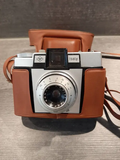 Vintage Agfa Isoly Kamera mit Originaltasche