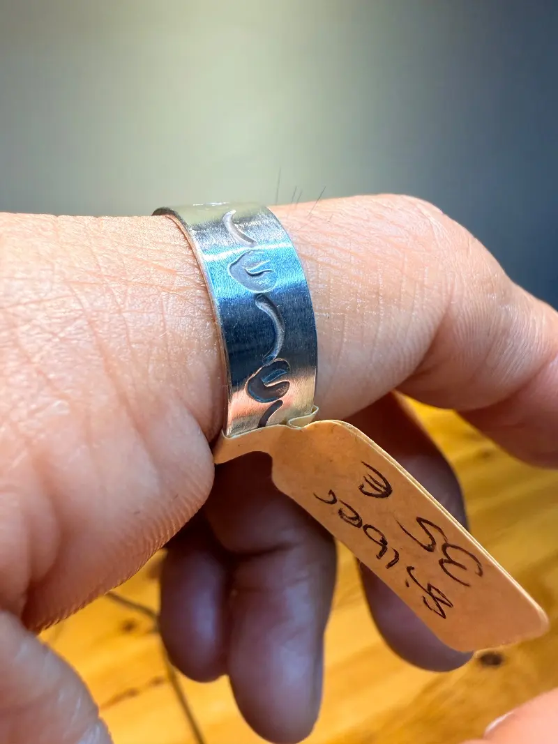925er Silber Ring mit Muster gr. 20 – Lopez Lumbi Raymundo Jose