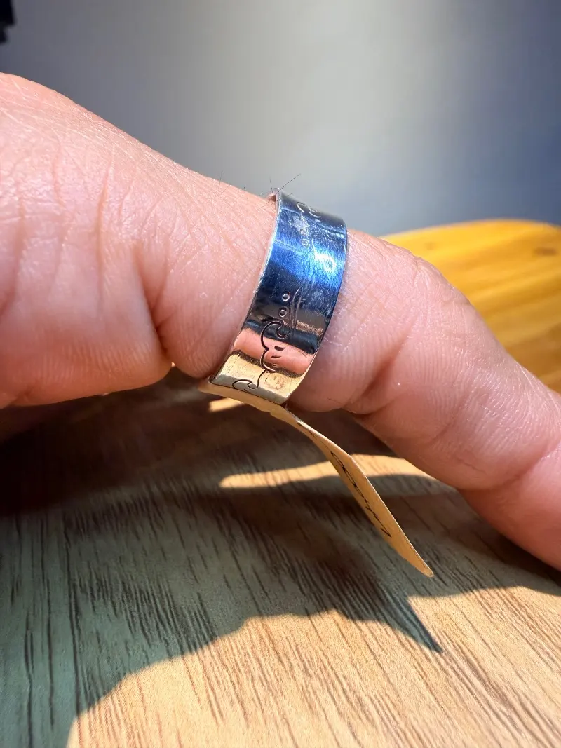 925er Silber Ring mit Muster gr.20/21 – Lopez Lumbi Raymundo Jose