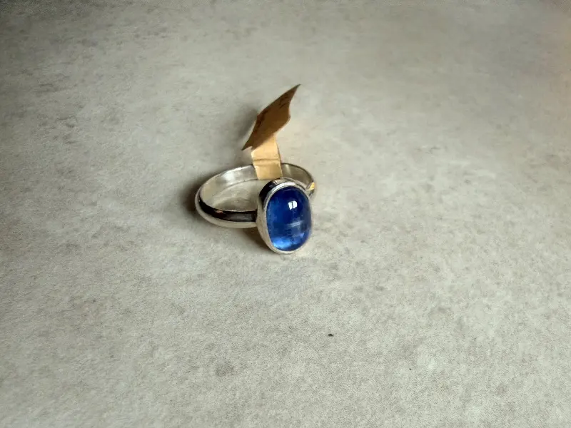 925er Silber Ring mit Kyanit , gr. 16 – Lopez Lumbi Raymundo Jose