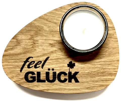Teelicht"feel Glück"