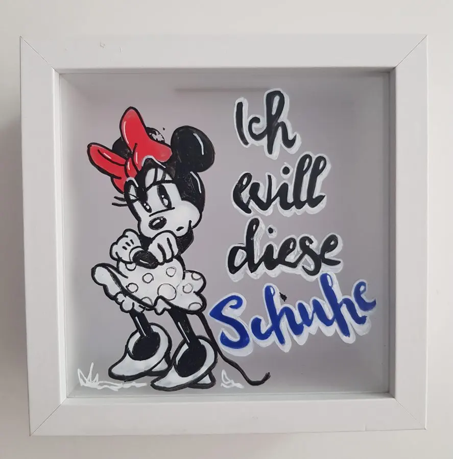 Spardose Minnie Mouse "Ich will diese Schuhe" – Petra Kroll