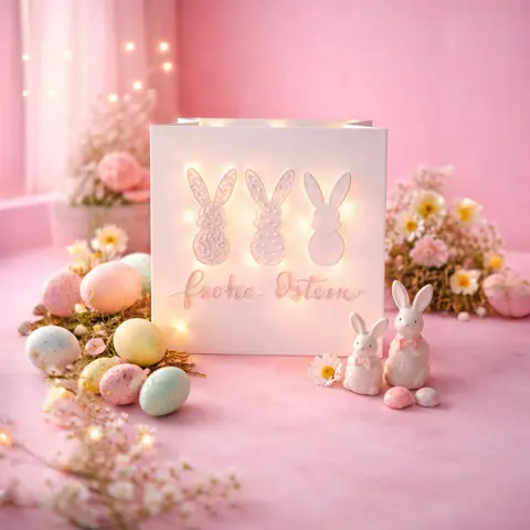 Lichttüte Frohe Ostern Hasen