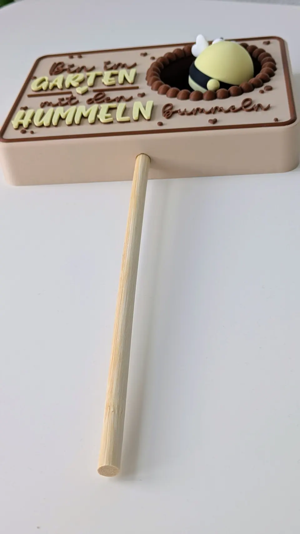 Horstie Hummel Gartenschild – 3D Druck Deko zum Aufstellen, Hängen oder Stecken – By Jana Kalbau