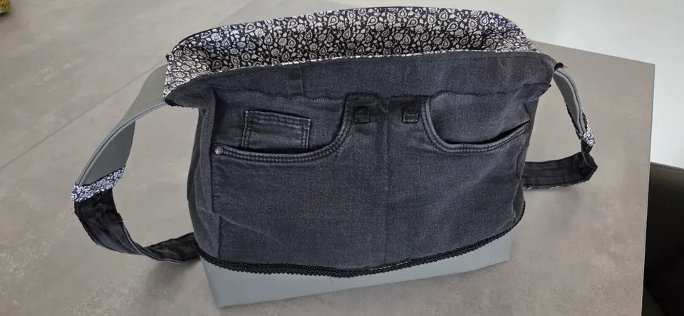 Jeans Shopper, schwarz – Sabine Müller