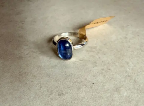 925er Silber Ring mit Kyanit , gr. 16