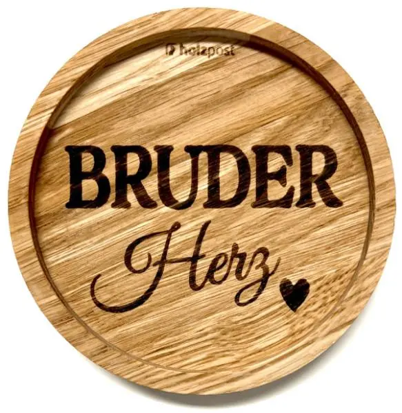 Untersetzer "Bruder Herz" – Saidas Glückswerkstatt, Saida Schönwald