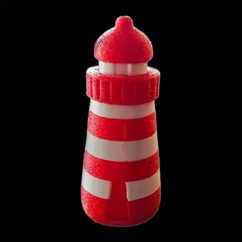 Kleiner Leuchtturm 7,6 cm – maritime 3D Deko – Miniatur Modell – personalisierbar