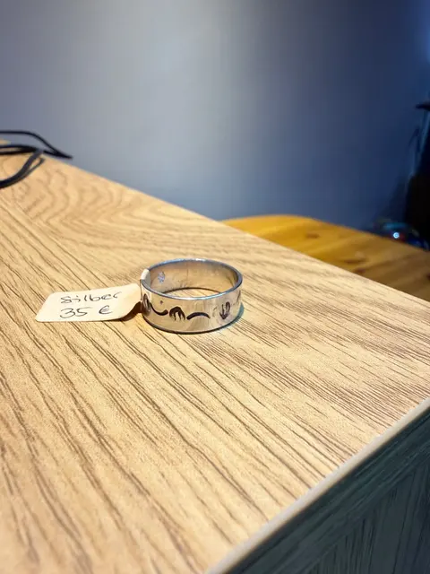 925er Silber Ring mit Muster gr. 20