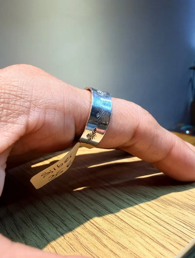 925er Silber Ring mit Muster gr. 21 – Lopez Lumbi Raymundo Jose