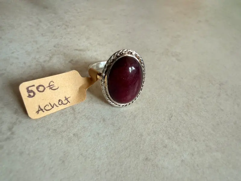 925er Silber Ring mit Achat, gr. 17 – Lopez Lumbi Raymundo Jose