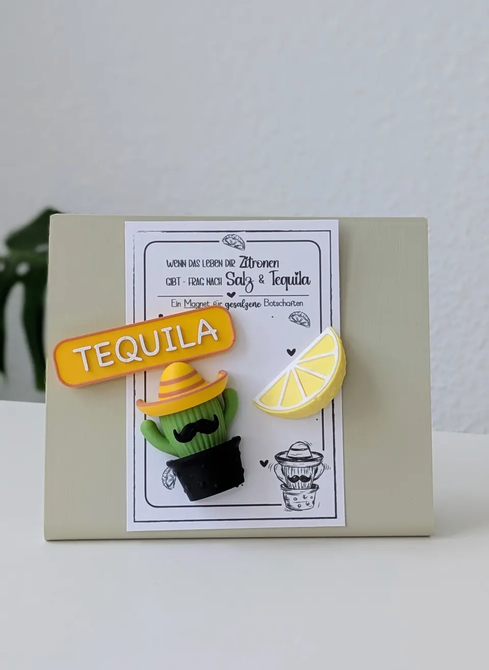 Magnet Set Mr Nacho Tequila & Zitrone | 3D Druck Kühlschrankmagnet | – By Jana Kalbau