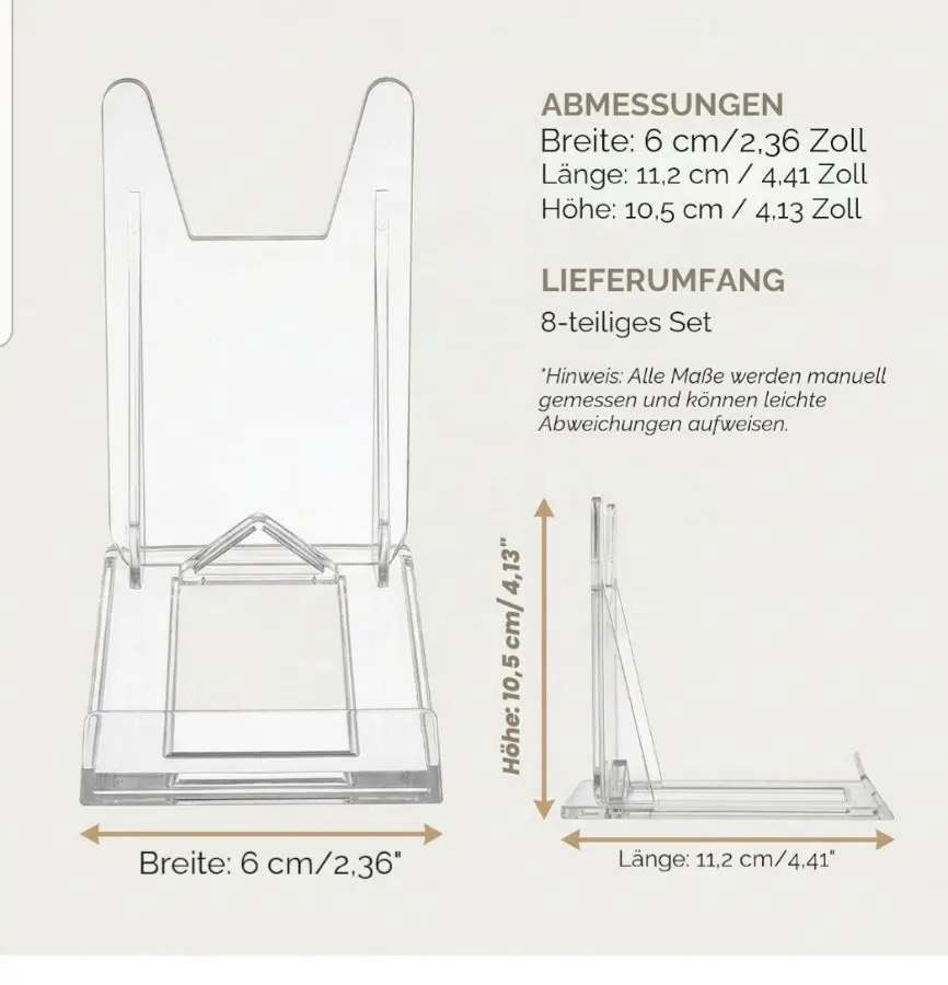 Acryl Ständer für Platten – Petra Kroll
