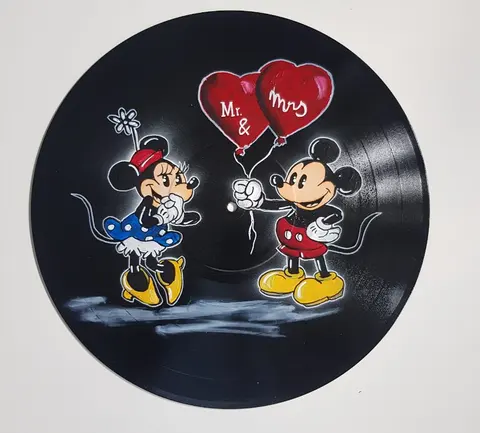 Schallplatte "Mr. & Mrs" Mickey & Minnie Mouse