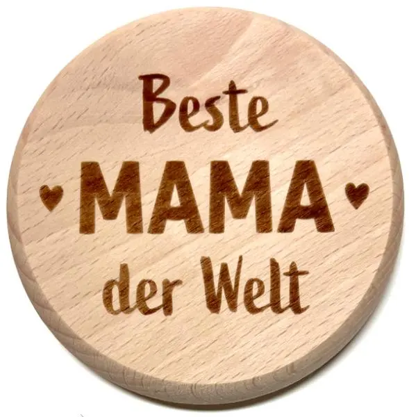 Glasdeckel "Mama" – Saidas Glückswerkstatt, Saida Schönwald