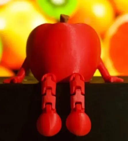 Apfel mit Flexi-Beinen