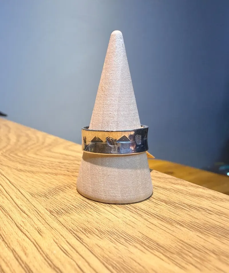 925er Silber Ring mit Muster gr.19 – Lopez Lumbi Raymundo Jose