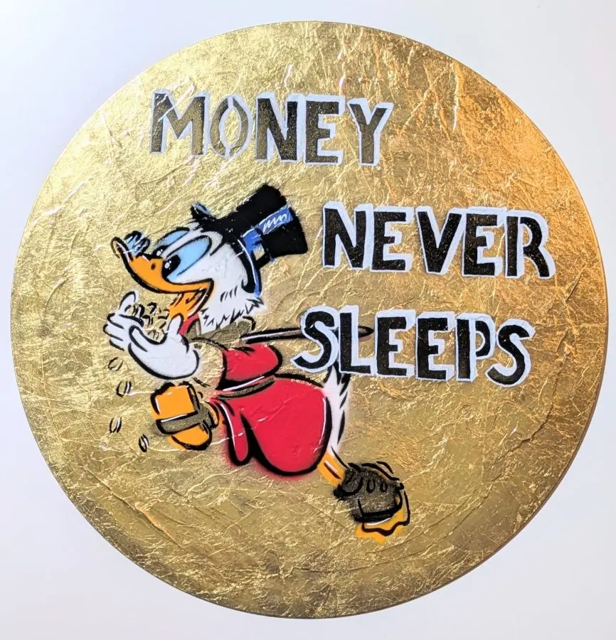 Schallplatte Dagobert Duck "Money never sleeps" – Petra Kroll