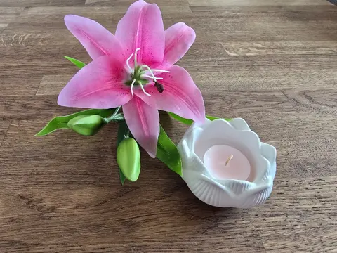 Teelichthalter Lotusblüte