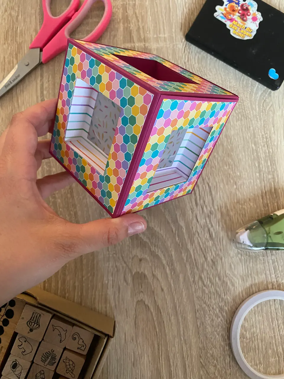 Lichtwürfel mit LED-Lichterkette – Sophia Böse