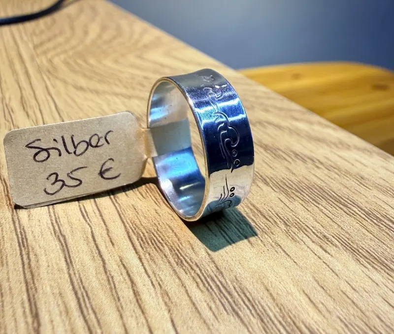 925er Silber Ring mit Muster gr.20/21 – Lopez Lumbi Raymundo Jose