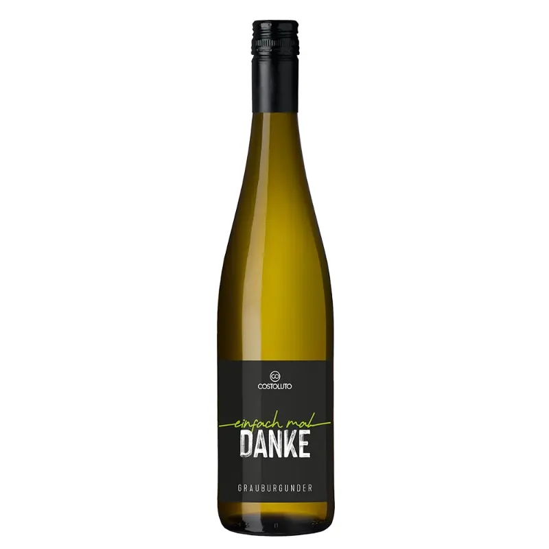 EINFACH MAL DANKE- Geschenk-Set / GRAUBURGUNDER, trocken. 750ML – Saidas Glückswerkstatt, Saida Schönwald