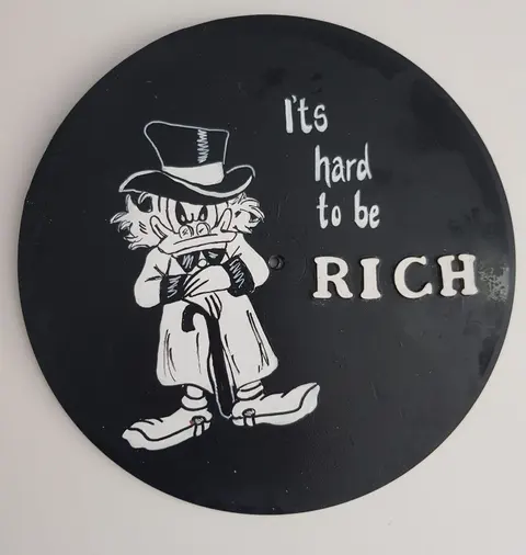 Schallplatte Dagobert Duck "It´s hard to be RICH"