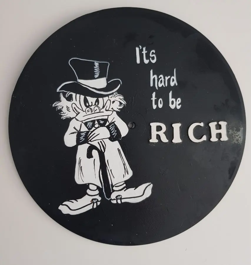 Schallplatte Dagobert Duck "It´s hard to be RICH" – Petra Kroll