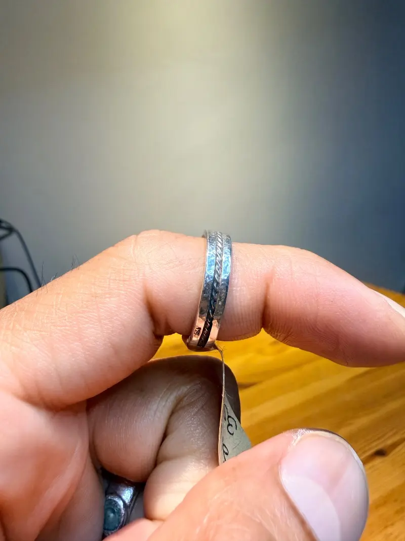 925er Silber Ring mit Filigran Muster gr.15 – Lopez Lumbi Raymundo Jose