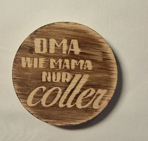 Magnetischer Flaschenöffner Oma