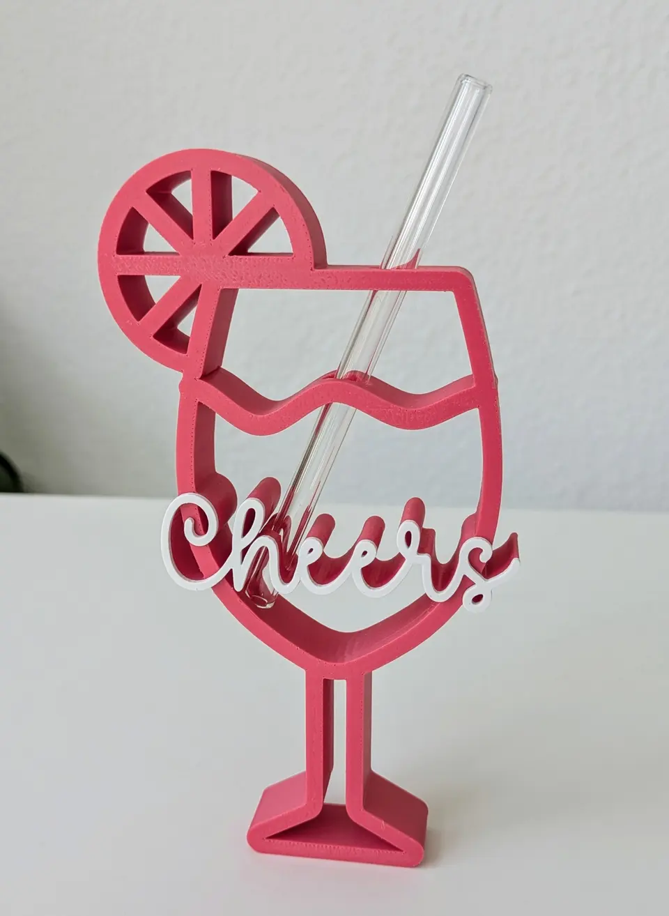 3D Druck Strohhalmhalter Holy Aperoly, Cheers inkl. Glasstrohhalm Coktailtime – By Jana Kalbau
