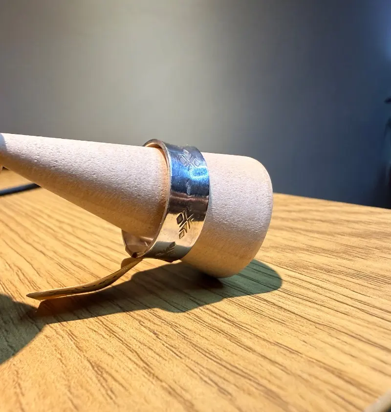 925er Silber Ring mit Muster gr. 21 – Lopez Lumbi Raymundo Jose