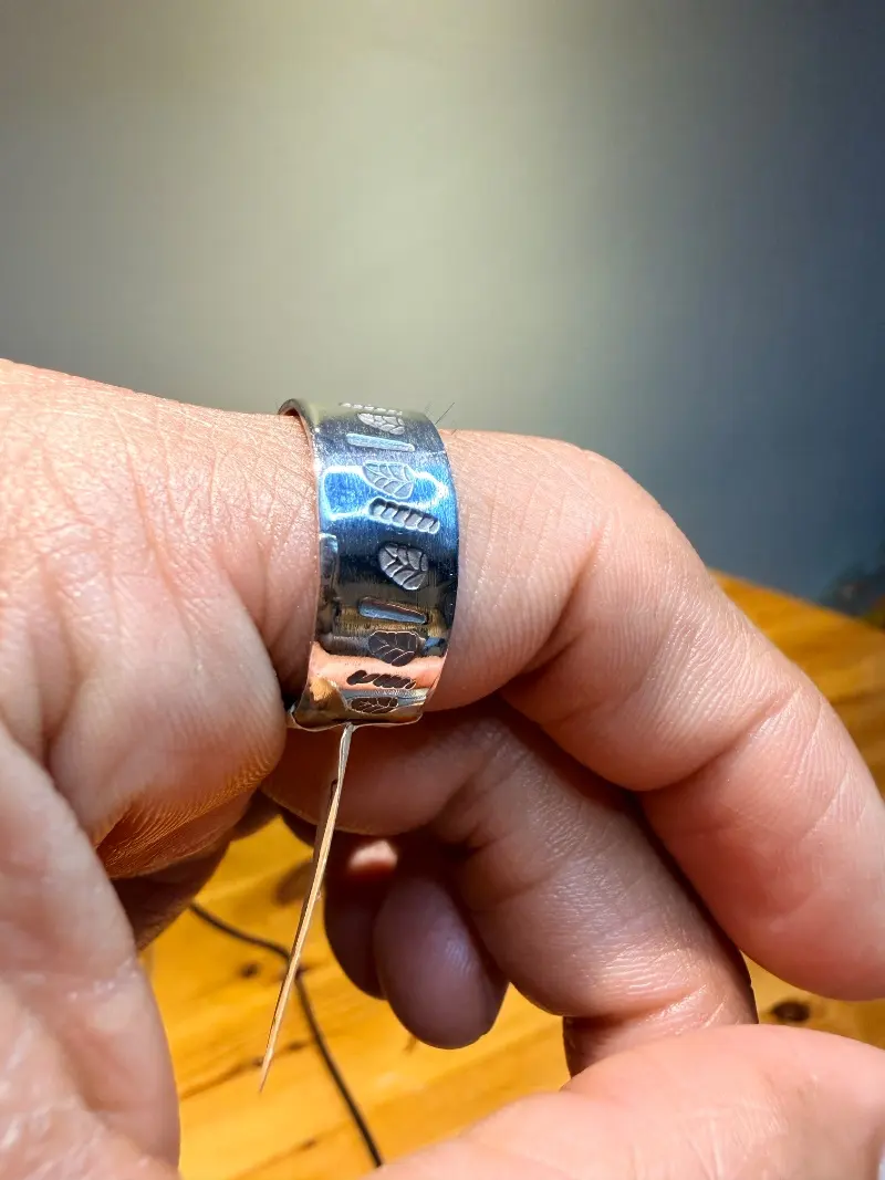925er Silber Ring mit Muster, gr.23 – Lopez Lumbi Raymundo Jose