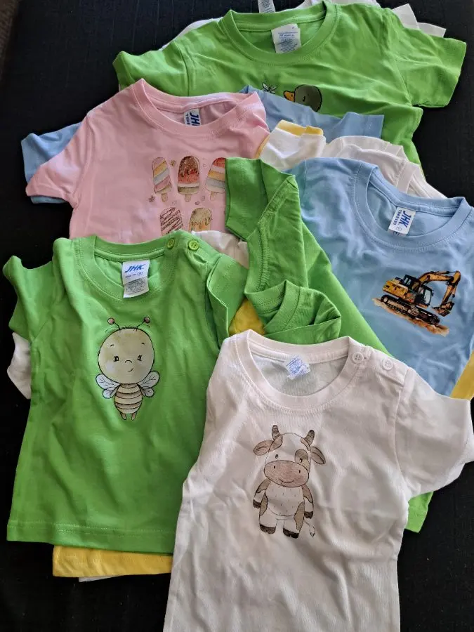 Kleinkind Tshirt mit Bügelbild – Flinkes Fädchen
