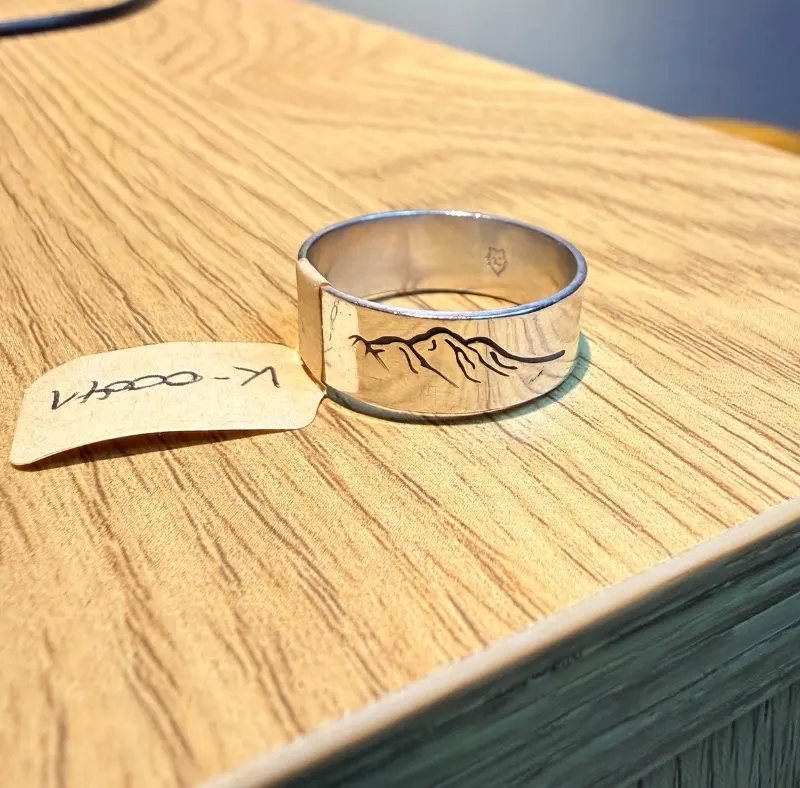 925er Silber Ring mit Muster gr. 22/23 – Lopez Lumbi Raymundo Jose