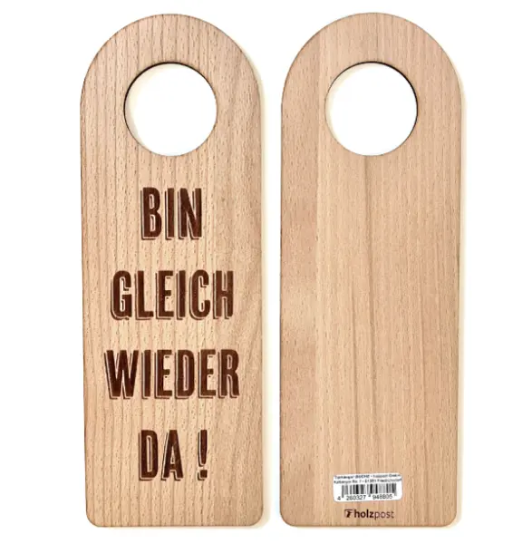 Türanhänger "Gleich da" – Saidas Glückswerkstatt, Saida Schönwald