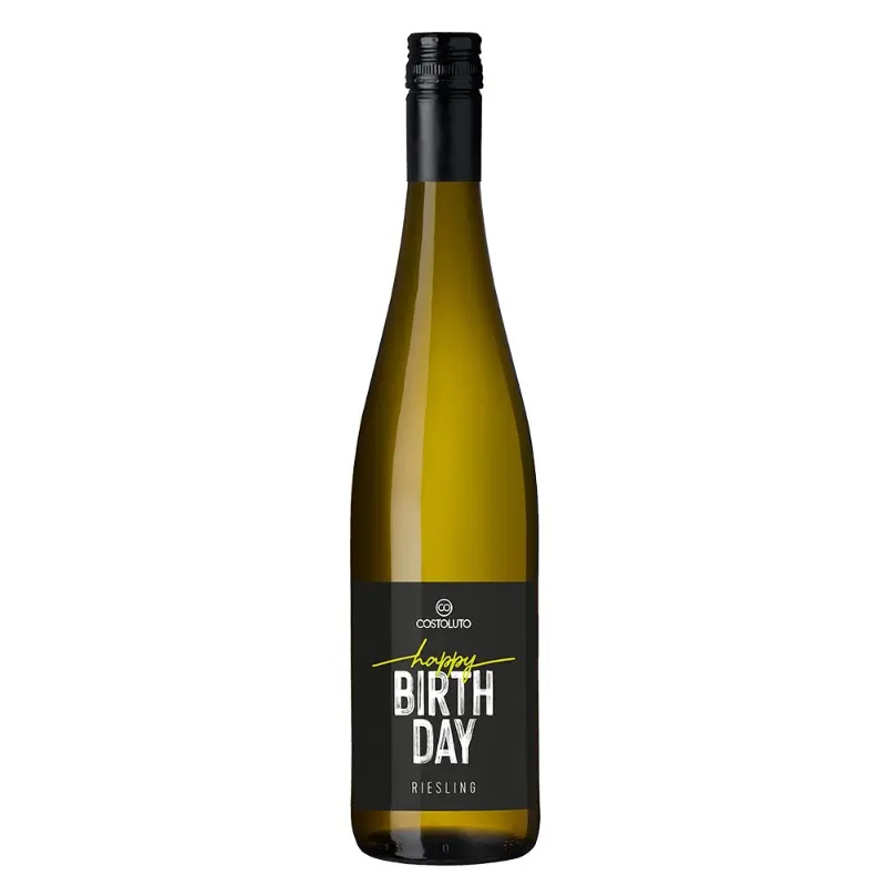 HAPPY BIRTHDAY - Set/ RIESLING.Pfalz, trocken. 11,5% Vol., 750ml – Saidas Glückswerkstatt, Saida Schönwald