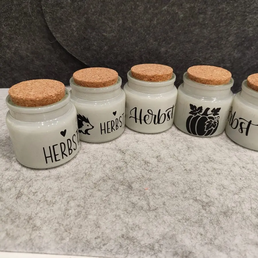 Kerzenglas Herbst mit Teelicht – Kerstin Pohlmann