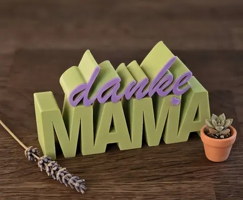 beste Mama / danke Mama Schriftzug