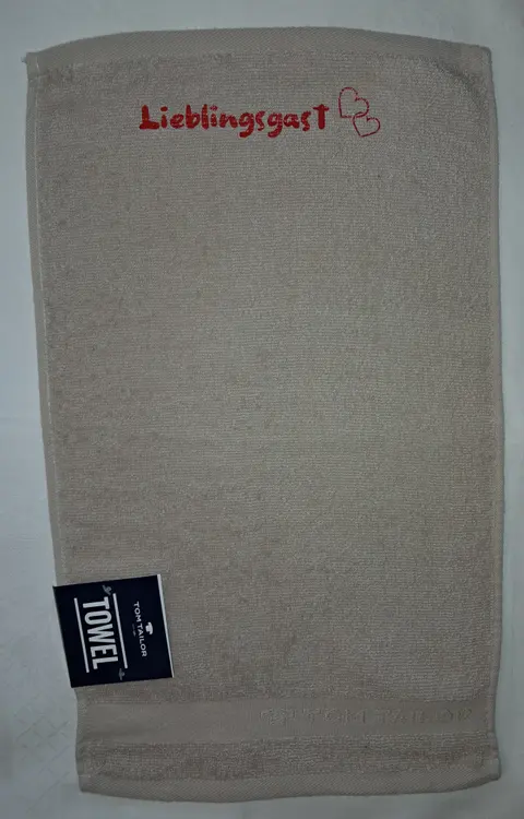 Gästehandtuch Lieblingsgast