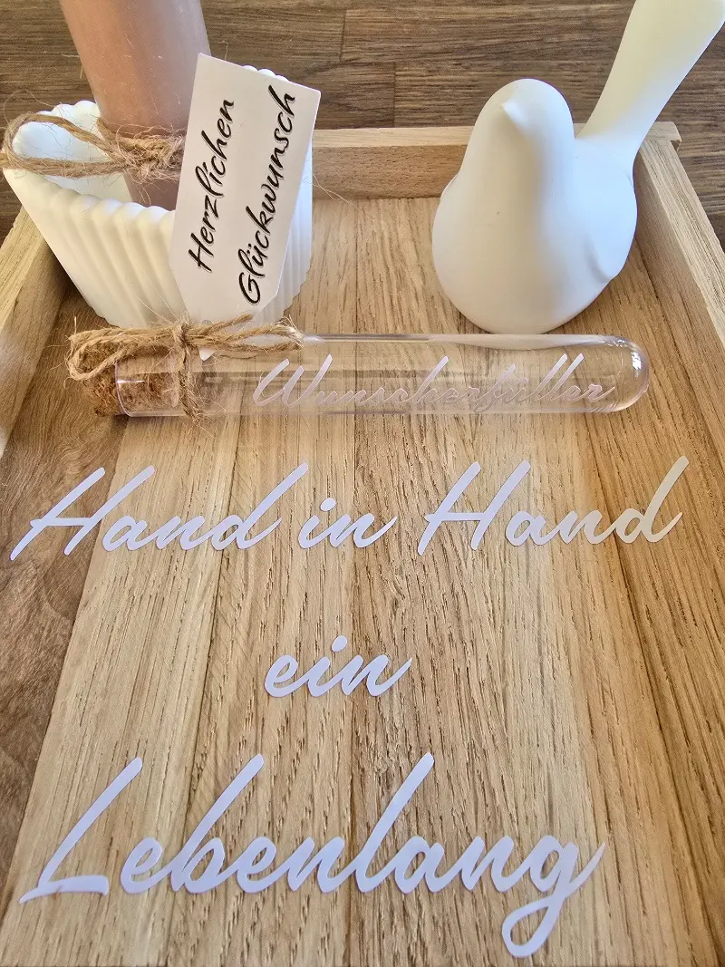 Hochzeit Geldgeschenkset – Herz und Hand