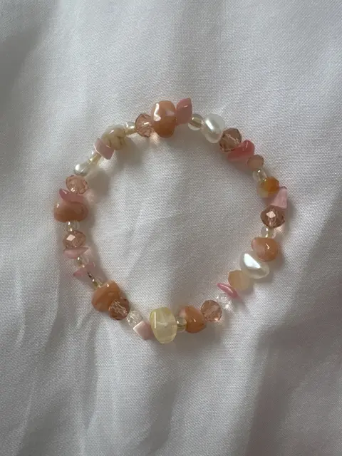 Armband stone rosé