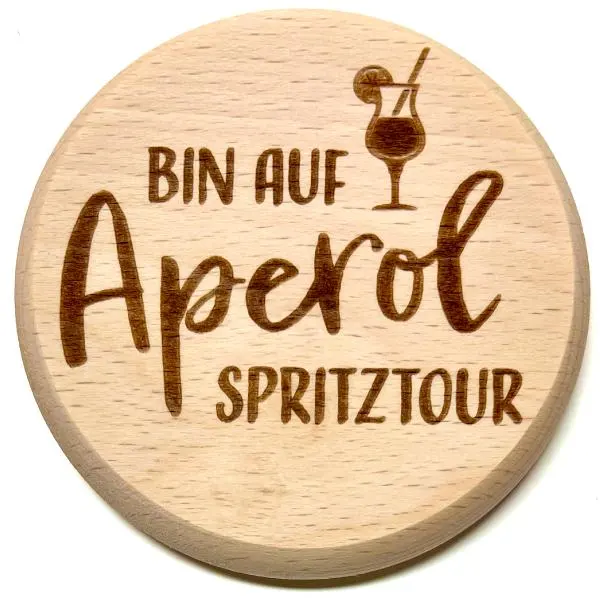 Glasdeckel"Aperol" – Saidas Glückswerkstatt, Saida Schönwald